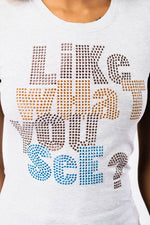 "Like Tee" slim fit baby doll T-shirt