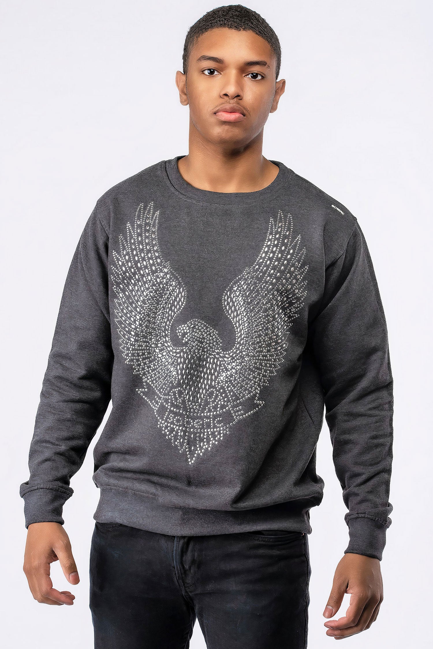 STONE  | RIBBING CREWNECK SWEATSHIRT [正規品/関税込] Stone Island Crewneck Sweatshirt With Ribbing Mid Blue