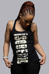 "Women's tank top with a regular fit, ultra-soft ribbed cotton, scoop neck, and sleeveless design—versatile for layering or wearing solo."