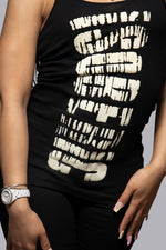 "Women's tank top with a regular fit, ultra-soft ribbed cotton, scoop neck, and sleeveless design—versatile for layering or wearing solo."