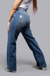 "Relaxed-fit boyfriend jeans with a casual, laid-back style."